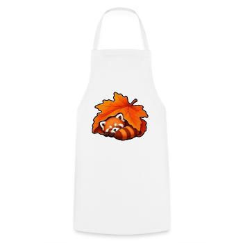 Roter Panda Ahornblatt Herbst Niedlich T-Shirt - Kochschürze - Weiß - Vorne - AI Model Male 185 dark (185cm)