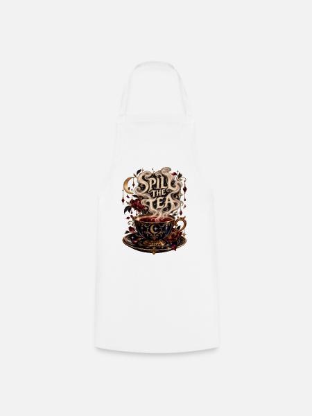Spill the Tea – Magische Teetasse - Kochschürze - Weiß