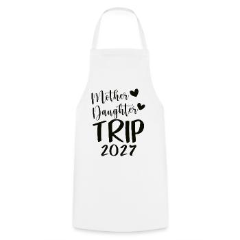 Mother Daughter Trip 2027 Travel - Kochschürze - Weiß - Vorne - AI Model Male 185 dark (185cm)