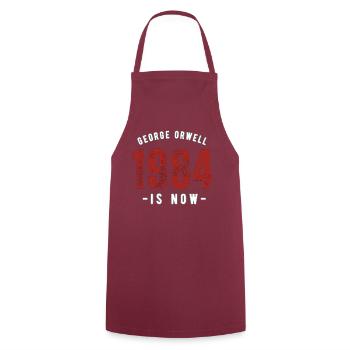 GEORGE ORWELL 1984 - Cooking Apron - bordeaux - Front - AI Model Male 185 dark (185cm)