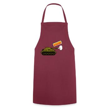 Panzer - Boom - Kochschürze - Bordeaux - Vorne - AI Model Male 185 dark (185cm)