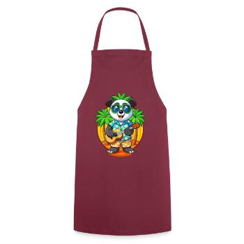 Lustige Panda Sommer Strand Sonnenbrille Hawaiianisch - Kochschürze - Bordeaux - Vorne - AI Model Male 185 dark (185cm)