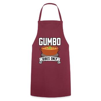 Gumbo-Liebhaber Foodie Louisiana Essen Cajun-Küche - Kochschürze - Bordeaux - Vorne - AI Model Male 185 dark (185cm)