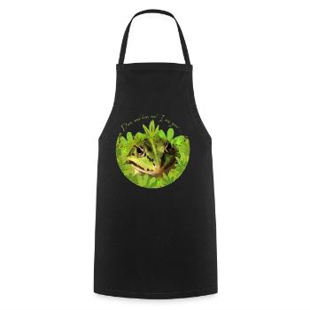 Frosch küss mich Prinz - Kochschürze - Schwarz - Vorne - AI Model Male 185 dark (185cm)
