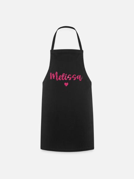 Melissa Herz Pink - Kochschürze - Schwarz