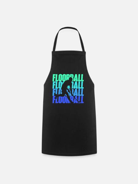Floorballer Floorballspieler Jungen Floorball - Kochschürze - Schwarz