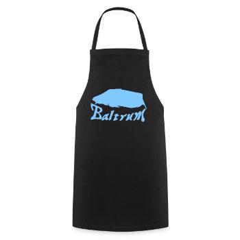 Baltrum Tattoo - Kochschürze - Schwarz - Vorne - AI Model Male 185 dark (185cm)