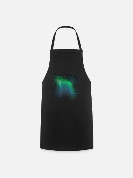 Polarlicht Aurora Borealis Nordlichter - Kochschürze - Schwarz