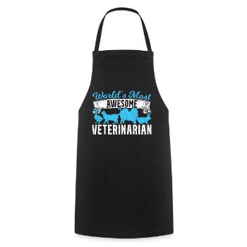 Weltbester Tierarzt - Kochschürze - Schwarz - Vorne - AI Model Male 185 dark (185cm)