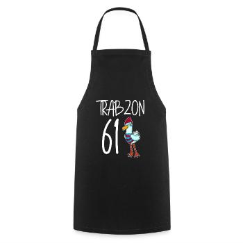 Trabzon 61 Türkei Stadt - Kochschürze - Schwarz - Vorne - AI Model Male 185 dark (185cm)