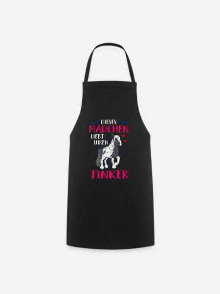 Tinker Pferd - Kochschürze - Schwarz