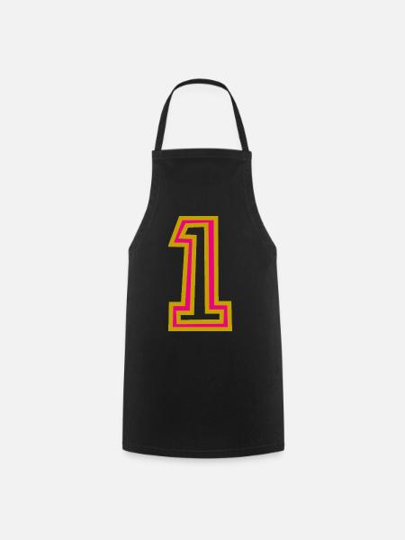 1. 1 AN - Tablier de cuisine - noir