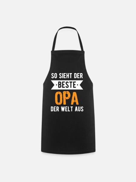 So sieht der beste Opa der Welt aus - Kochschürze - Schwarz