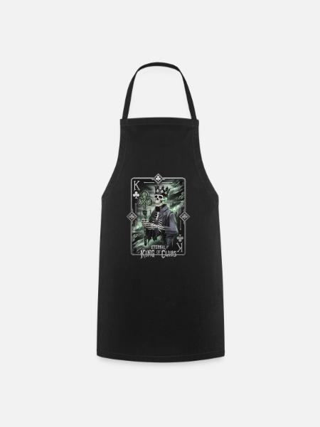 Eternal King of Clubs - Cooking Apron - black