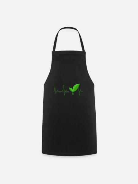 Vegan - Tablier de cuisine - noir