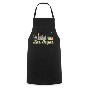 Las Vegas Strip - Kochschürze - Schwarz - Vorne - AI Model Male 185 dark (185cm)