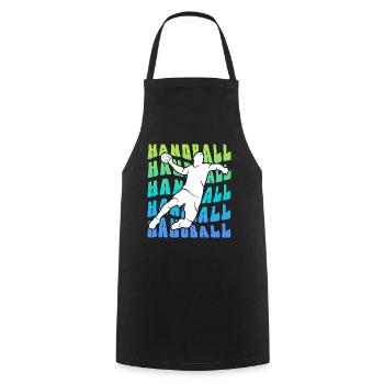Handballspieler Handballer Kinder Handball Jungen - Kochschürze - Schwarz - Vorne - AI Model Male 185 dark (185cm)