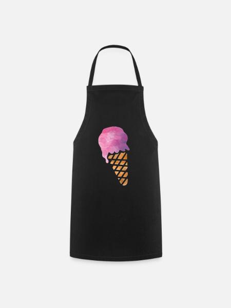 Eiscreme - Kochschürze - Schwarz