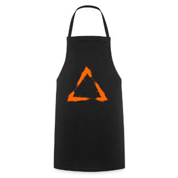 Symbol Dreieck Geometrie - Kochschürze - Schwarz - Vorne - AI Model Male 185 dark (185cm)