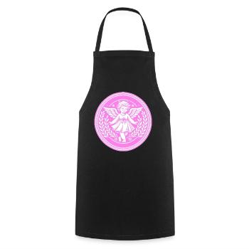 Guardian Angel Logo - Cooking Apron - black - Front - AI Model Male 185 dark (185cm)