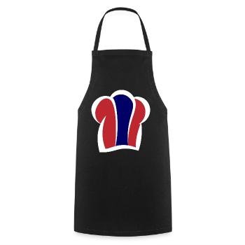 Thailändische Kochmütze Küche Thai Chefkoch - Kochschürze - Schwarz - Vorne - AI Model Male 185 dark (185cm)