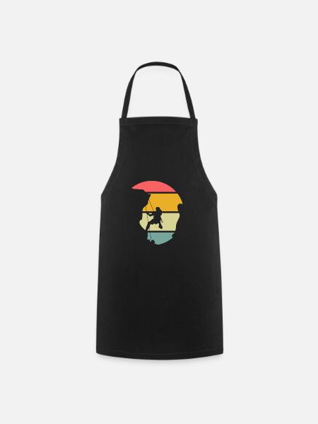 Felskletterer Geschenk - Kochschürze - Schwarz