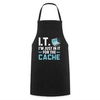 I.T. I'm Just In It For The Cache Computer - Kochschürze - Schwarz - Vorne - AI Model Male 185 dark (185cm)