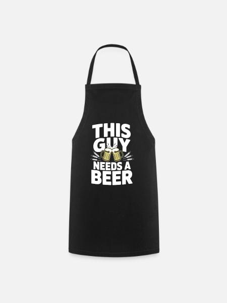 This Guy Needs a Beer - Kochschürze - Schwarz