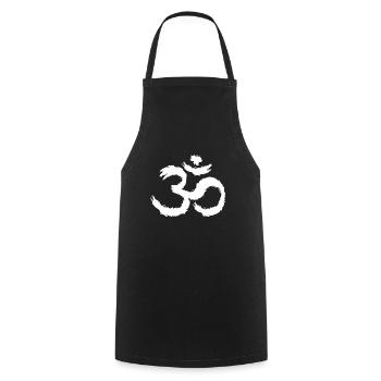 Om Symbol Hinduismus - Kochschürze - Schwarz - Vorne - AI Model Male 185 dark (185cm)