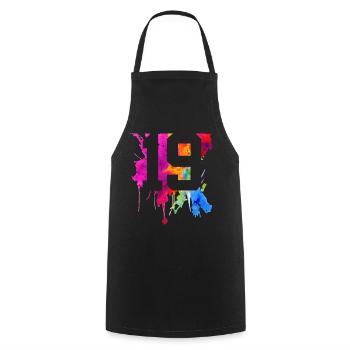 19 YEARS 19TH BIRTHDAY - Cooking Apron - black - Front - AI Model Male 185 dark (185cm)