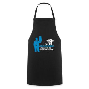 Einfühlsamer Onkologe Krebstherapie - Kochschürze - Schwarz - Vorne - AI Model Male 185 dark (185cm)