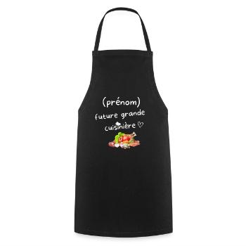 Tablier de cuisine personnalisable - Tablier de cuisine - noir - Devant - AI Model Male 185 dark (185cm)