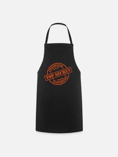 Top secret - Tablier de cuisine - noir