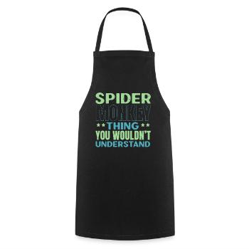 Spinnenliebhaber Spinnenflüsterer Arachnid Tarantu - Kochschürze - Schwarz - Vorne - AI Model Male 185 dark (185cm)