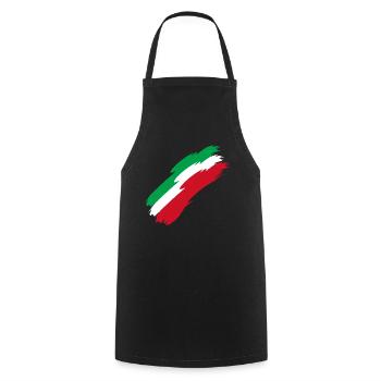 Iran - Fahne - Farben - Landesfarben - Geschenk - Kochschürze - Schwarz - Vorne - AI Model Male 185 dark (185cm)