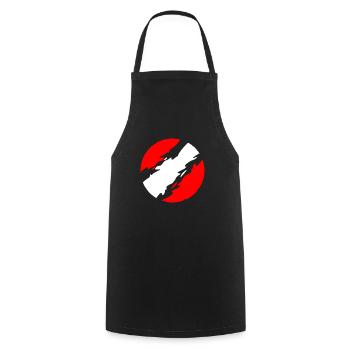 Georgia - Cooking Apron - black - Front - AI Model Male 185 dark (185cm)