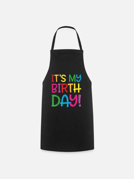 c'est mon anniversaire - Tablier de cuisine - noir