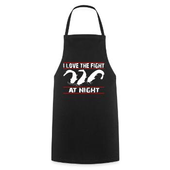 I poisson-chat - pêcheur de poisson-chat - Tablier de cuisine - noir - Devant - AI Model Male 185 dark (185cm)