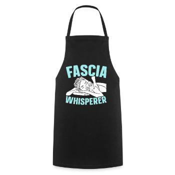 Faszienflüsterer lizenzierter Massagetherapeut - Kochschürze - Schwarz - Vorne - AI Model Male 185 dark (185cm)