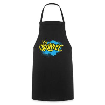 Grafitti Kind Sprayer - Kochschürze - Schwarz - Vorne - AI Model Male 185 dark (185cm)