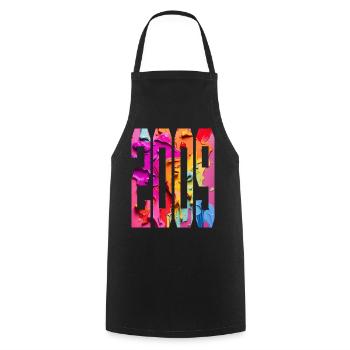 BUNT 17TH BIRTHDAY 2009 - Cooking Apron - black - Front - AI Model Male 185 dark (185cm)