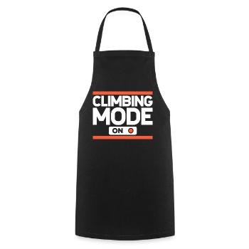 Klettern Bouldern Boulder Bergsteiger - Kochschürze - Schwarz - Vorne - AI Model Male 185 dark (185cm)