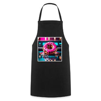 Donut 2 - Kochschürze - Schwarz - Vorne - AI Model Male 185 dark (185cm)