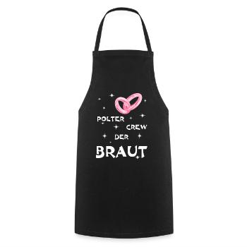 Polterabend Crew Der Braut - Kochschürze - Schwarz - Vorne - AI Model Male 185 dark (185cm)