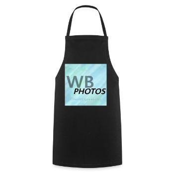 HELLBLAUES WBP-LOGO - Kochschürze - Schwarz - Vorne - AI Model Male 185 dark (185cm)