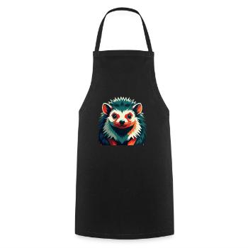 Hérisson Personnage De Dessin Animé Animal De Compagnie Coloré - Tablier de cuisine - noir - Devant - AI Model Male 185 dark (185cm)