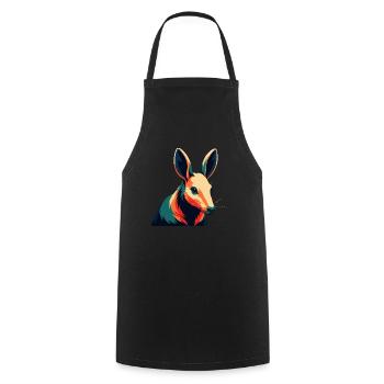 Aardvark Cartoon Character Colorful Pet Animal - Cooking Apron - black - Front - AI Model Male 185 dark (185cm)