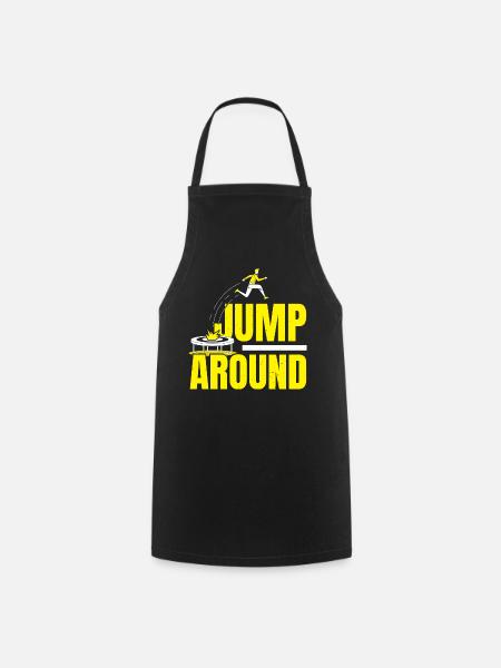 Trampolinspringen Trampolin Trampolin Trampolinspr - Kochschürze - Schwarz