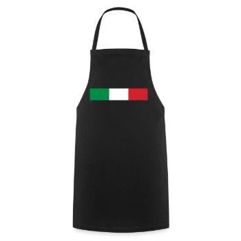 Italy Banner - Cooking Apron - black - Front - AI Model Male 185 dark (185cm)