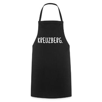 Kreuzberg Berlin Bezirk Kiez Fancy - Kochschürze - Schwarz - Vorne - AI Model Male 185 dark (185cm)
